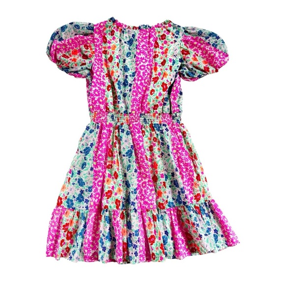 CrewCuts J. Crew Girls Floral Puff Sleeve Dress Size 6 - Picture 2 of 11